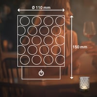 BRILONER bežična LED stolna svjetiljka s IP44 staklenim sjenilom, dodirno prigušivanje svjetlosti, zamjenjiva baterija i izvor svjetlosti, noćna svjetiljka, 15x11 cm, siva 7