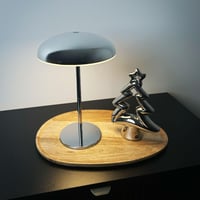 BRILONER LED stolna svjetiljka, bežična, IP44, s touch prigušivačem, izmjenjivom baterijom i kromiranim dizajnom, vanjska svjetiljka za čitanje, 19,5x30,5 cm 10