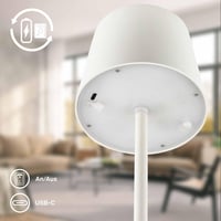 BRILONER LED stolna svjetiljka, bežična, IP44, s funkcijom dodira, prigušiva, s izmjenjivom baterijom i izvorom svjetlosti, noćna svjetiljka za čitanje 7