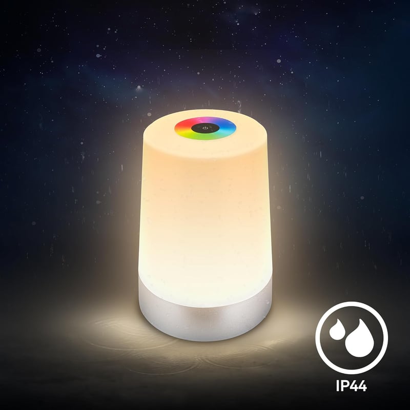 BRILONER LED Asztali Lámpa RGBW Érintésvezérelt Akkumulátoros IP44