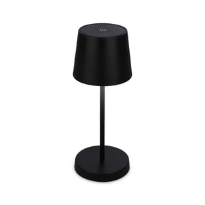 Briloner LED stolná lampa USB-C, dotykové ovládanie, stmievateľná, IP44, 10,5x26 cm - čierna