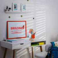 BRILONER LED Asztali Lámpa Vezeték Nélküli IP44 Érintésvezérléses Dimmer - 26 x 10,5 x 10,5 cm, Graffiti Motif, Single 3