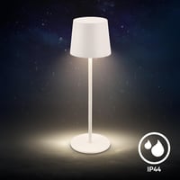 BRILONER LED Asztali Lámpa Vezeték Nélküli IP44 Érintésvezérléssel Dimmer Akkumulátor 8