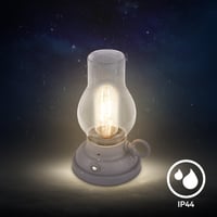 BRILONER LED stolna svjetiljka bežična IP44 touch funkcija prigušiva zamjenjiva baterija kamperska svjetiljka vanjska antikna uljna svjetiljka 10,5x17,5 cm antracit 7