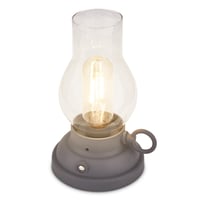 BRILONER LED stolna svjetiljka bežična IP44 touch funkcija prigušiva zamjenjiva baterija kamperska svjetiljka vanjska antikna uljna svjetiljka 10,5x17,5 cm antracit 1
