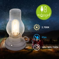 BRILONER LED stolna svjetiljka bežična IP44 touch funkcija prigušiva zamjenjiva baterija kamperska svjetiljka vanjska antikna uljna svjetiljka 10,5x17,5 cm antracit 2