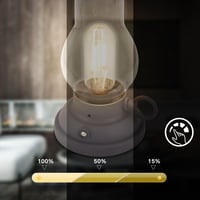 BRILONER LED stolna svjetiljka bežična IP44 touch funkcija prigušiva zamjenjiva baterija kamperska svjetiljka vanjska antikna uljna svjetiljka 10,5x17,5 cm antracit 5