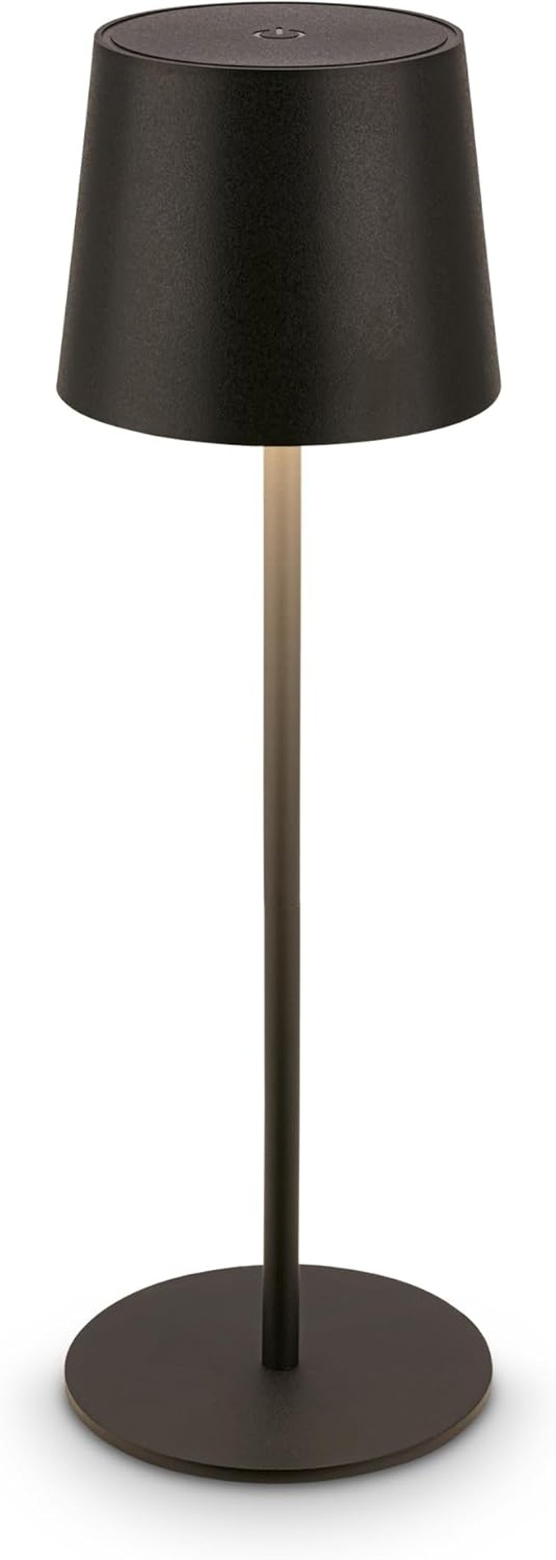 Lampă de birou LED BRILONER, cu control tactil, pe baterii, IP44 - 11x34,5 cm, negru