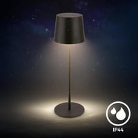 Lampă de birou LED BRILONER, cu control tactil, pe baterii, IP44 - 11x34,5 cm, negru 8