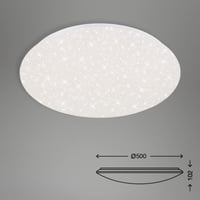 Stropné LED svietidlo BRILONER s hviezdnym efektom, stmievateľné, nastaviteľná teplota chromatickosti, 48 W, 4000 lm, priemer 49,5 cm 7