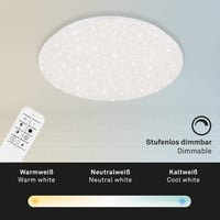 Stropné LED svietidlo BRILONER s hviezdnym efektom, stmievateľné, nastaviteľná teplota chromatickosti, 48 W, 4000 lm, priemer 49,5 cm 5