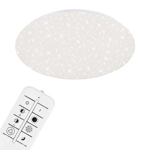 Stropné LED svietidlo BRILONER s hviezdnym efektom, stmievateľné, nastaviteľná teplota chromatickosti, 48 W, 4000 lm, priemer 49,5 cm