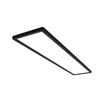 LED stropné svietidlo BRILONER 98x20 cm, ultratenké 3 cm, s nepriamym osvetlením, 36W 4800lm, neutrálne biele svetlo, čierne, panelové svietidlo do obývačky 1
