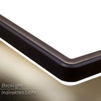 LED stropné svietidlo BRILONER 98x20 cm, ultratenké 3 cm, s nepriamym osvetlením, 36W 4800lm, neutrálne biele svetlo, čierne, panelové svietidlo do obývačky 5