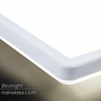 BRILONER LED stropna svjetiljka 98x20x3 cm, s neizravnim osvjetljenjem, plosnat dizajn, neutralno bijelo svjetlo, rasvjeta za dnevni boravak i kuhinju, bijela 5