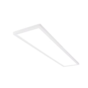 BRILONER LED stropna svjetiljka 98x20x3 cm, s neizravnim osvjetljenjem, plosnat dizajn, neutralno bijelo svjetlo, rasvjeta za dnevni boravak i kuhinju, bijela