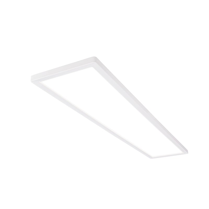 BRILONER LED stropna svjetiljka 98x20x3 cm, s neizravnim osvjetljenjem, plosnat dizajn, neutralno bijelo svjetlo, rasvjeta za dnevni boravak i kuhinju, bijela