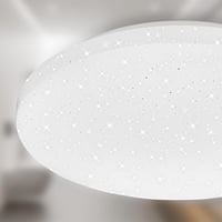 BRILONER LED Mennyezeti Lámpa Csillag Dekorációval IP44 275mm Fehér - 27 cm, Starry sky 5