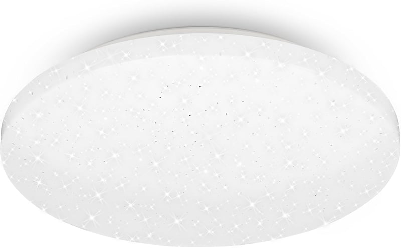 BRILONER LED Mennyezeti Lámpa Csillag Dekorációval IP44 275mm Fehér - 27 cm, Starry sky