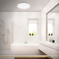 Plafonieră LED Briloner cu decor stelar, IP44, pentru baie și spații umede, lumină albă neutră, 40x6,5 cm, alb 4