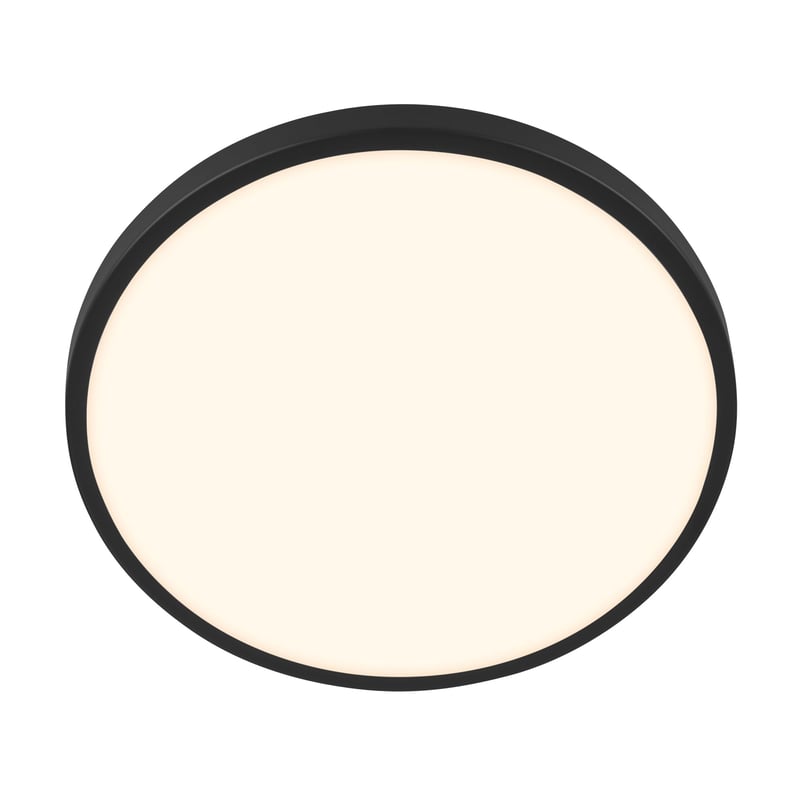 BRILONER LED stropné svietidlo s dekoratívnym panelom, 17,5W, 2400lm, teplé biele svetlo, 33x6 cm, čierne, osvetlenie do obývačky, kuchyne a predsiene