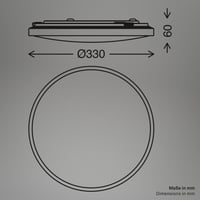 BRILONER LED stropné svietidlo s dekoratívnym panelom, 17,5W, 2400lm, teplé biele svetlo, 33x6 cm, čierne, osvetlenie do obývačky, kuchyne a predsiene 6