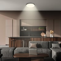 BRILONER LED stropné svietidlo s dekoratívnym panelom, 17,5W, 2400lm, teplé biele svetlo, 33x6 cm, čierne, osvetlenie do obývačky, kuchyne a predsiene 4