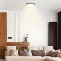 BRILONER LED stropné svietidlo s dekoratívnym panelom, 17,5W, 2400lm, teplé biele svetlo, 33x6 cm, čierne, osvetlenie do obývačky, kuchyne a predsiene 3