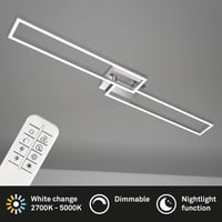 Stropné LED svietidlo BRILONER so stmievačom, diaľkovým ovládaním, nastavením teploty farieb, funkciou nočného svetla a časovačom 2