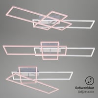 Briloner LED mennyezeti lámpa dimmelhető távirányítóval, színhőmérséklet-szabályozás, éjszakai fény, időzítő - Chrome Aluminium 4