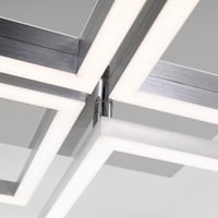 Stmievateľné LED stropné svietidlo BRILONER, nastaviteľné v krokoch, otočné, teplé biele svetlo, 44 W, 75x47x7,3 cm, chrómový hliník, do obývačky, spálne, kuchyne 7
