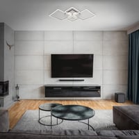 Stmievateľné LED stropné svietidlo BRILONER, nastaviteľné v krokoch, otočné, teplé biele svetlo, 44 W, 75x47x7,3 cm, chrómový hliník, do obývačky, spálne, kuchyne 5