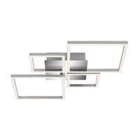 Stmievateľné LED stropné svietidlo BRILONER, nastaviteľné v krokoch, otočné, teplé biele svetlo, 44 W, 75x47x7,3 cm, chrómový hliník, do obývačky, spálne, kuchyne 1