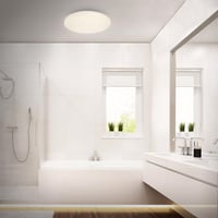 LED stropné svietidlo BRILONER do kúpeľne, 24W, 2600 lm, IP44, teplé biele svetlo, 40x6,5 cm, biele, osvetlenie do kuchyne a vlhkých priestorov 4