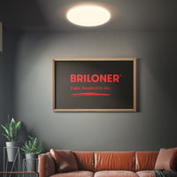 Briloner LED mennyezeti lámpa fürdőszobába, indirekt fénnyel, távirányítóval, por- és fröccsenő víz elleni védelemmel, fehér, 35 x 5,5 cm 4
