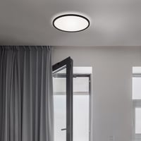 Stropné LED svietidlo BRILONER s nepriamym osvetlením, plochý LED panel, neutrálna biela, čierna, 29,3 x 2,8 cm, do kuchyne a obývačky 3