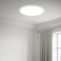 BRILONER LED stropné svietidlo s nepriamym svetlom, LED panel, ploché, neutrálna biela, čierne, 48 x 3 cm, do kuchyne a predsiene 4