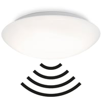 Plafonieră LED Briloner cu senzor de mișcare și senzor crepuscular, lampă pentru baie și încăperi umede, 38x7 cm, alb, 15W 1500 lm 1