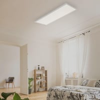 Stropné LED svietidlo Briloner so snímačom pohybu a svetelným senzorom, 38 W, 4100 lm, 4000 K neutrálna biela, 119,5 x 29,5 x 6,5 cm, biele 3
