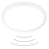 Stropné LED svietidlo BRILONER so snímačom pohybu, IP44, 42x3 cm, biele, dosah 3 m, detekcia 120 stupňov, neutrálne biele svetlo, do kúpeľne 1
