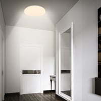 BRILONER LED stropna svjetiljka sa senzorom pokreta, IP54, toplo bijelo svjetlo, kut detekcije 120 stupnjeva, domet 3 m, za kupaonicu i kuhinju, 27x6,5 cm, bijela 4