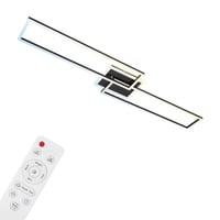 Plafonieră LED Smart Home BRILONER, compatibilă cu Alexa, cu telecomandă, iluminat pentru sufragerie și dormitor, 110x24,8x7,8 cm, negru 1