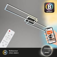 Plafonieră LED Smart Home BRILONER, compatibilă cu Alexa, cu telecomandă, iluminat pentru sufragerie și dormitor, 110x24,8x7,8 cm, negru 2