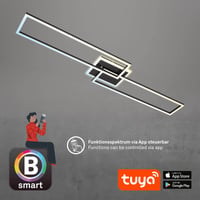 Plafonieră LED Smart Home BRILONER, compatibilă cu Alexa, cu telecomandă, iluminat pentru sufragerie și dormitor, 110x24,8x7,8 cm, negru 4