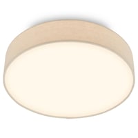 Plafonieră LED BRILONER cu abajur textil, lumină albă caldă, 38x10,5 cm, culoare bej, iluminat pentru living, dormitor, bucătărie 1