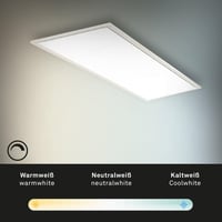 BRILONER LED stropný panel, stmievateľný, s nastavením teploty farieb a diaľkovým ovládaním, 23 W, 2200 lm, biely plast, 1000x250x48 mm 8
