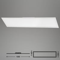 BRILONER LED stropný panel, stmievateľný, s nastavením teploty farieb a diaľkovým ovládaním, 23 W, 2200 lm, biely plast, 1000x250x48 mm 6