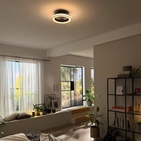 Stropný LED ventilátor BRILONER so svetlom, diaľkovým ovládaním, tichým DC motorom, 5 rýchlosťami, CCT, stmievateľný, 38 cm, čierny 10