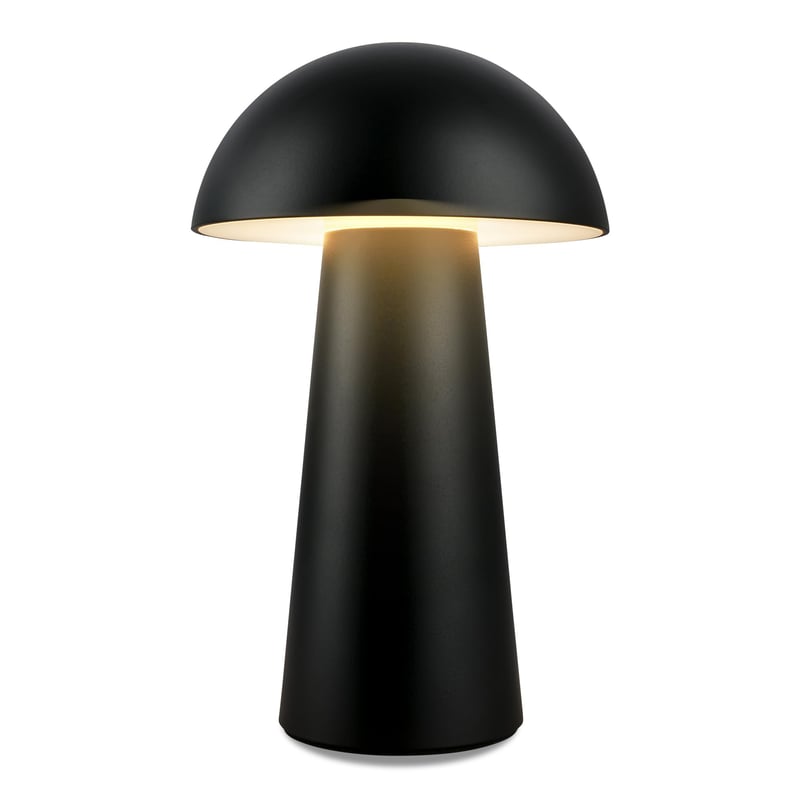 BRILONER LED stolna mini svjetiljka s upravljanjem na dodir, prigušiva, IP44, na baterije, za vanjsku upotrebu, noćna svjetiljka za čitanje, crna, 12x19,5 cm