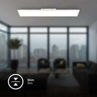 BRILONER LED panel stropna svjetiljka za kupaonicu, 100x25x6 cm, bijela, neutralno bijelo svjetlo, 4000K, IP44 zaštita, za garažu, radionicu, podrum, spavaću sobu 6